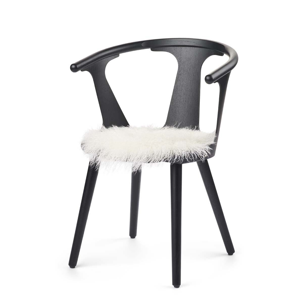 Lammfell Stuhlauflage | Tibet | D38 cm Sitzkissen | Sheepskinhouse.ch