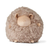 Cute Sheep | Kurzhaar | Neuseeland | Rundes Fellkissen Taupe