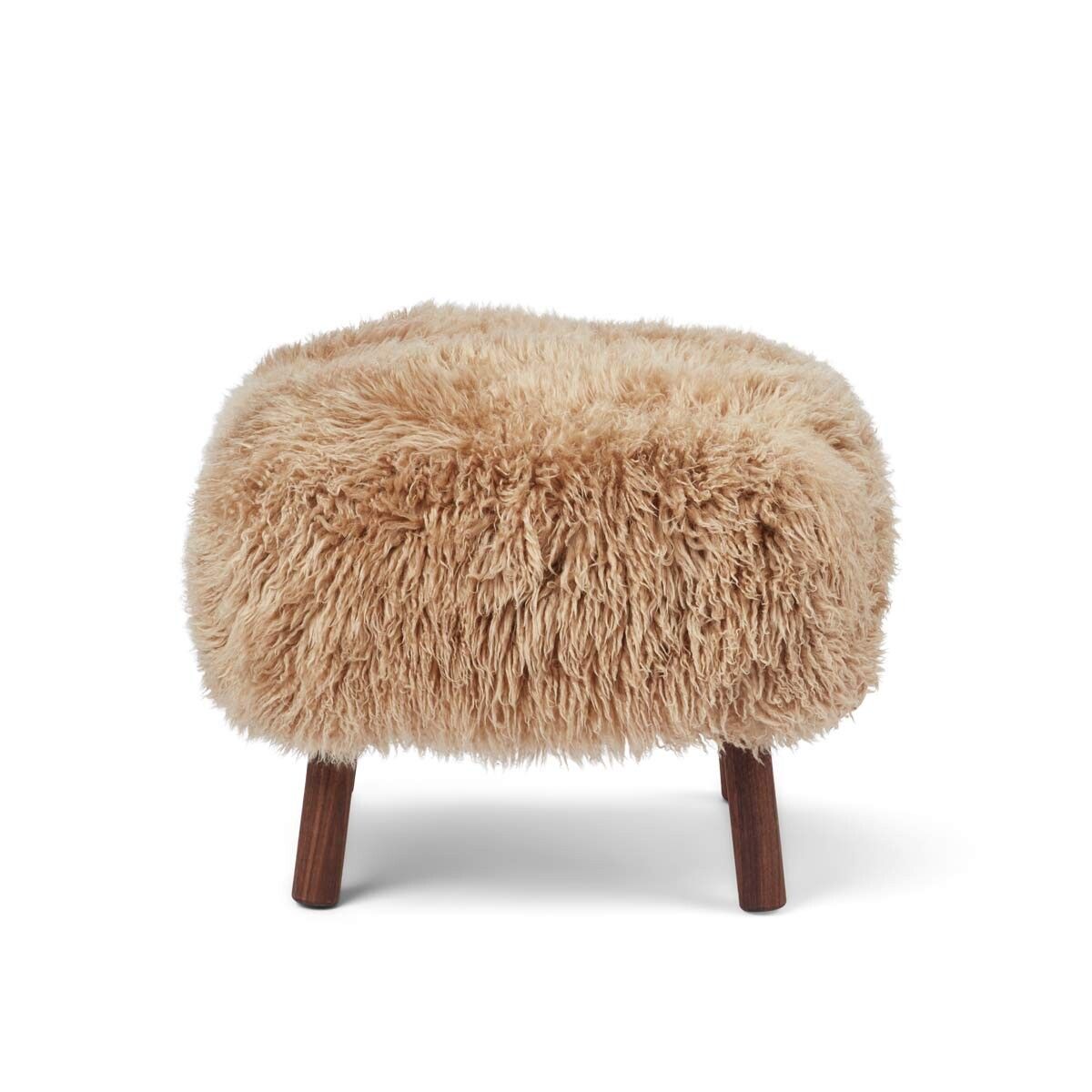 Lammfell Hocker Emily | Langhaar | Neuseeland Honig