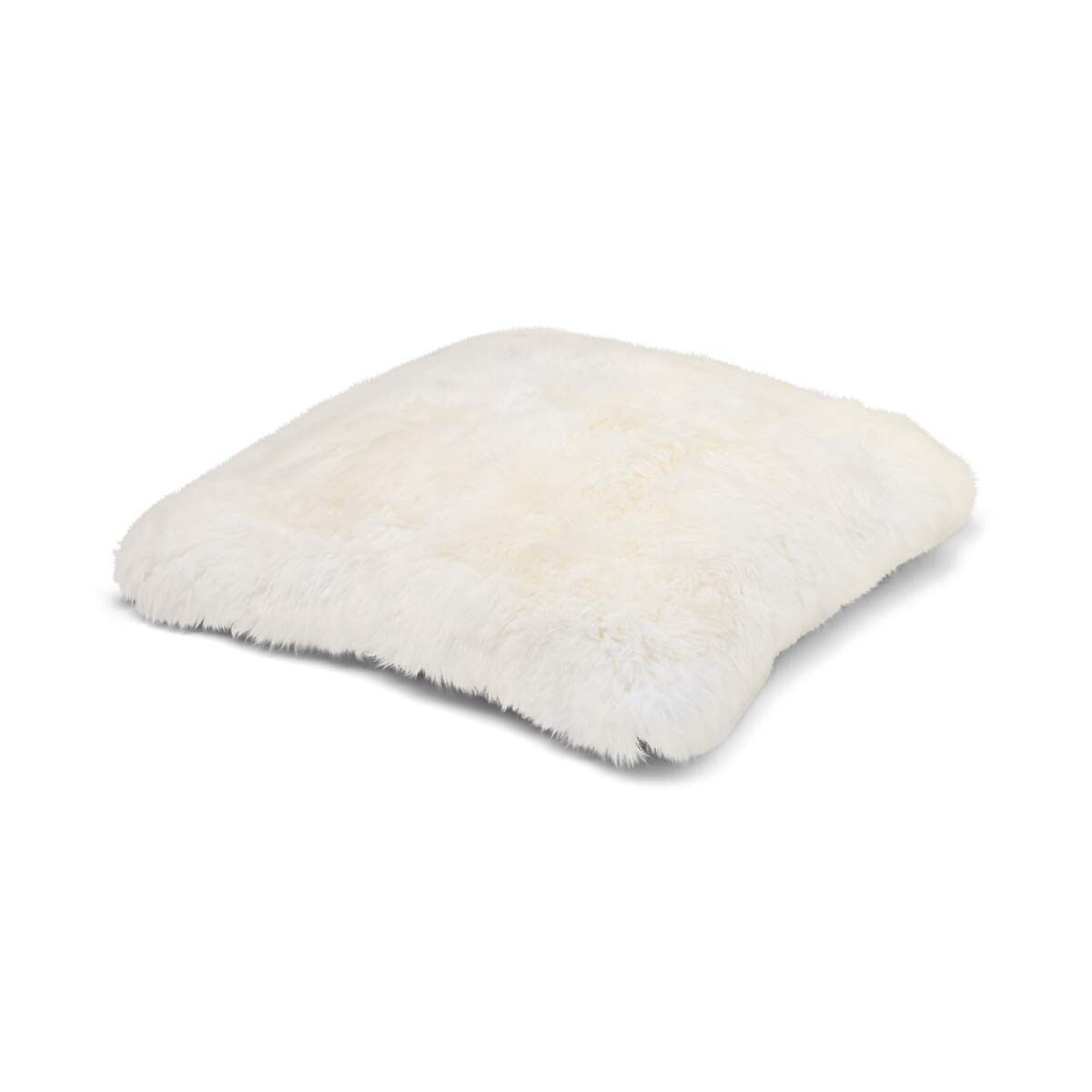 Lammfell Sitzsack | Langhaar | Neuseeland | Einseitig | 90x90 cm Fellkissen | Sheepskinhouse.ch