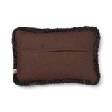 Wollkissen | 100% Wolle | Fellborte | 52x52 cm | 34x52 cm Braun/Cappuccino