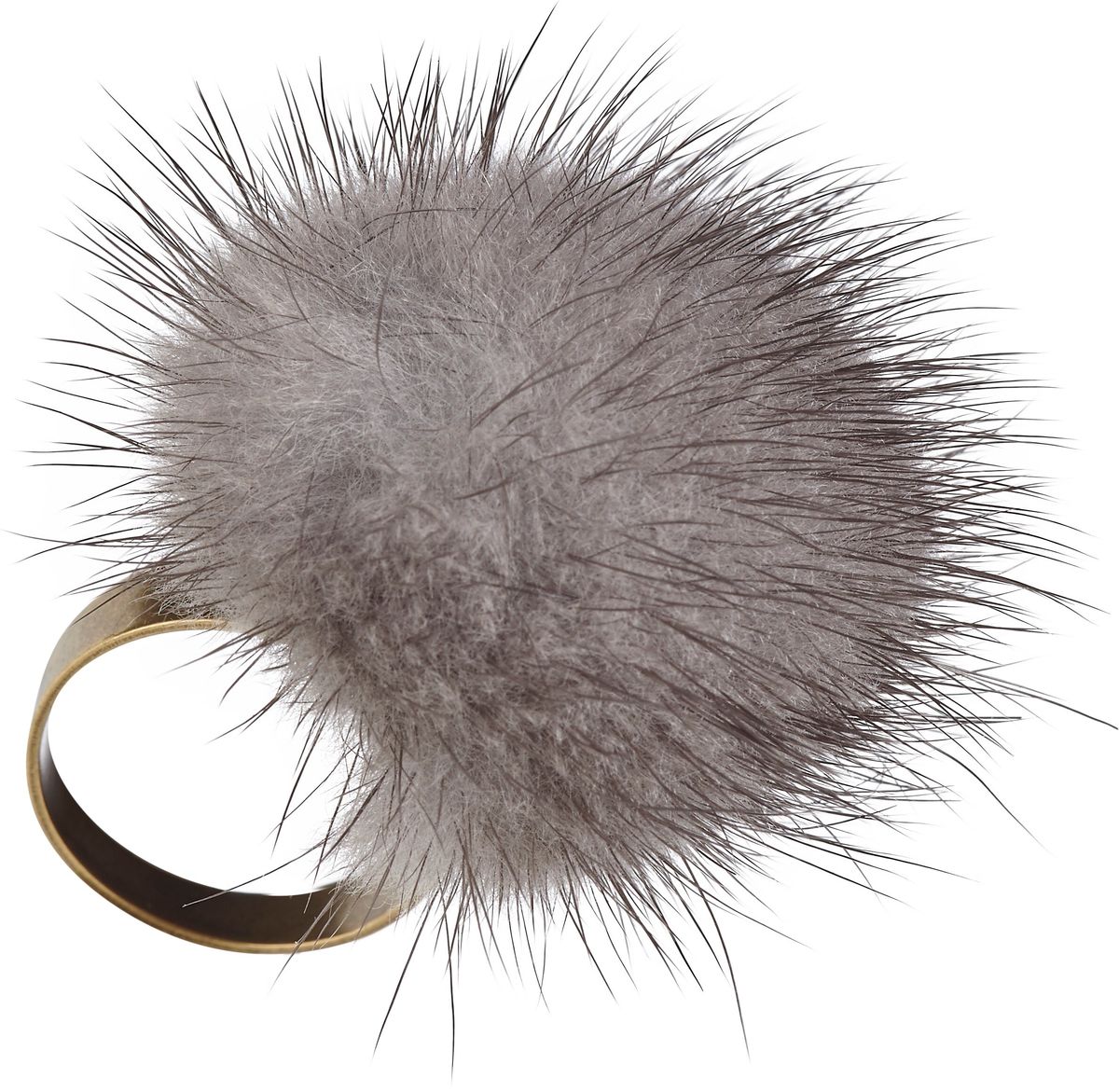 Pompon Ring | Nerz Modeaccessoire | Sheepskinhouse.ch