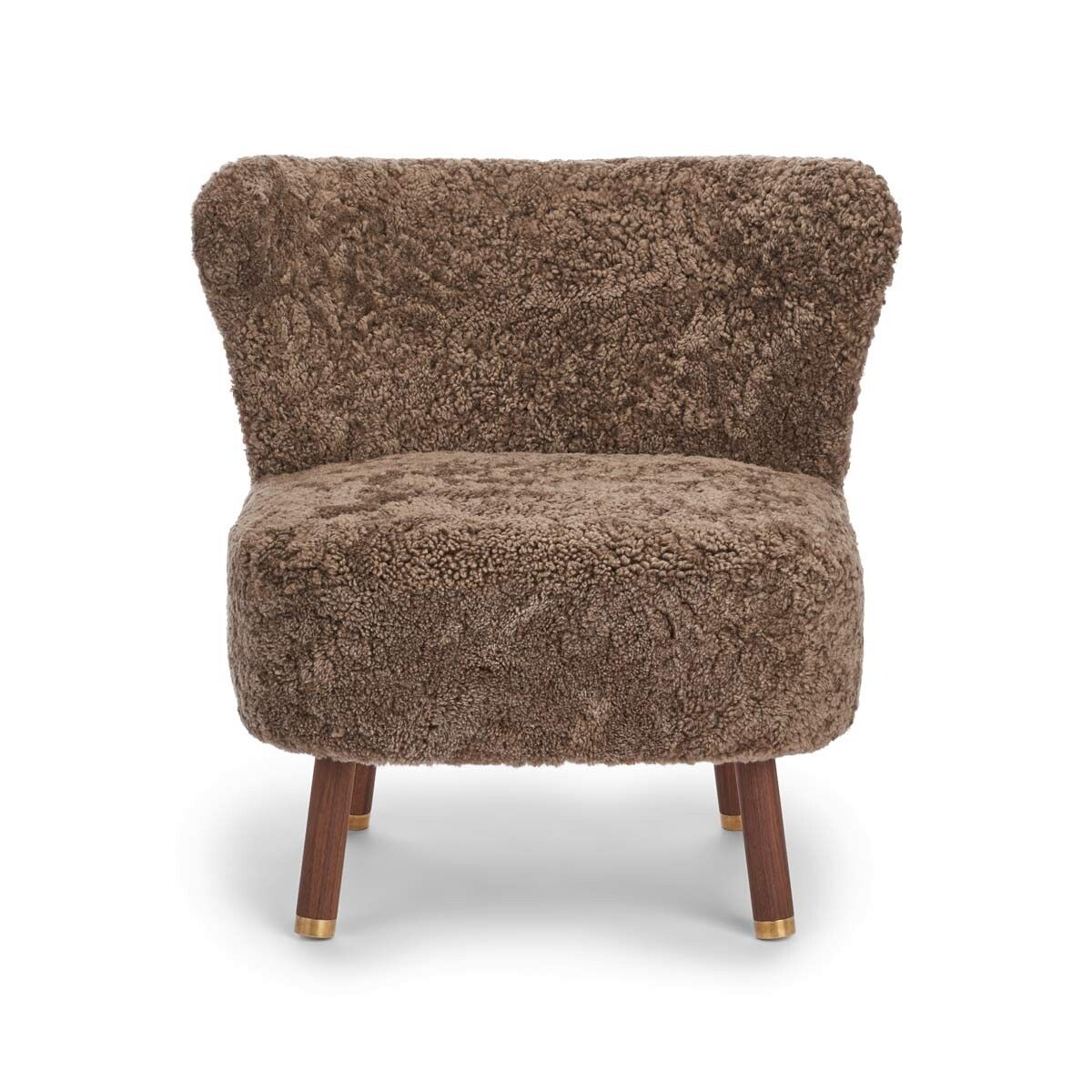 Emil Loungesessel | Premium Lammfell | Kurzhaar Taupe