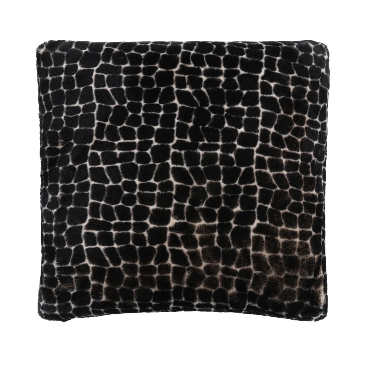Premium Mokassin Fellkissen | Neuseeland | Doppelseitig | 52x52 cm Krokodilmuster