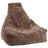 Lammfell Sitzsack Premium | Kurzhaar | Neuseeland | 100x100x80 cm Taupe