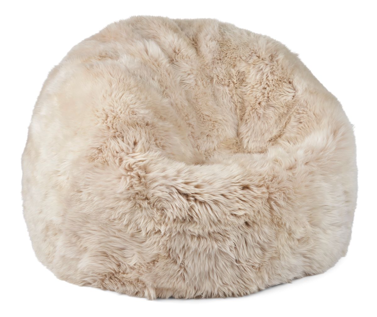 Lammfell Sitzsack Premium | Langhaar | Neuseeland | 73x74 cm | 92x93 cm Sitzsäcke | Sheepskinhouse.ch