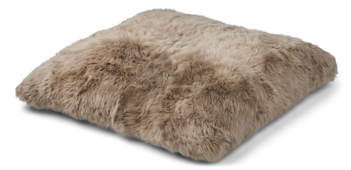 Lammfell Sitzsack | Langhaar | Neuseeland | Einseitig | 90x90 cm Fellkissen | Sheepskinhouse.ch