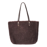 Aya Tasche | Lammwolle Kaffeebohne