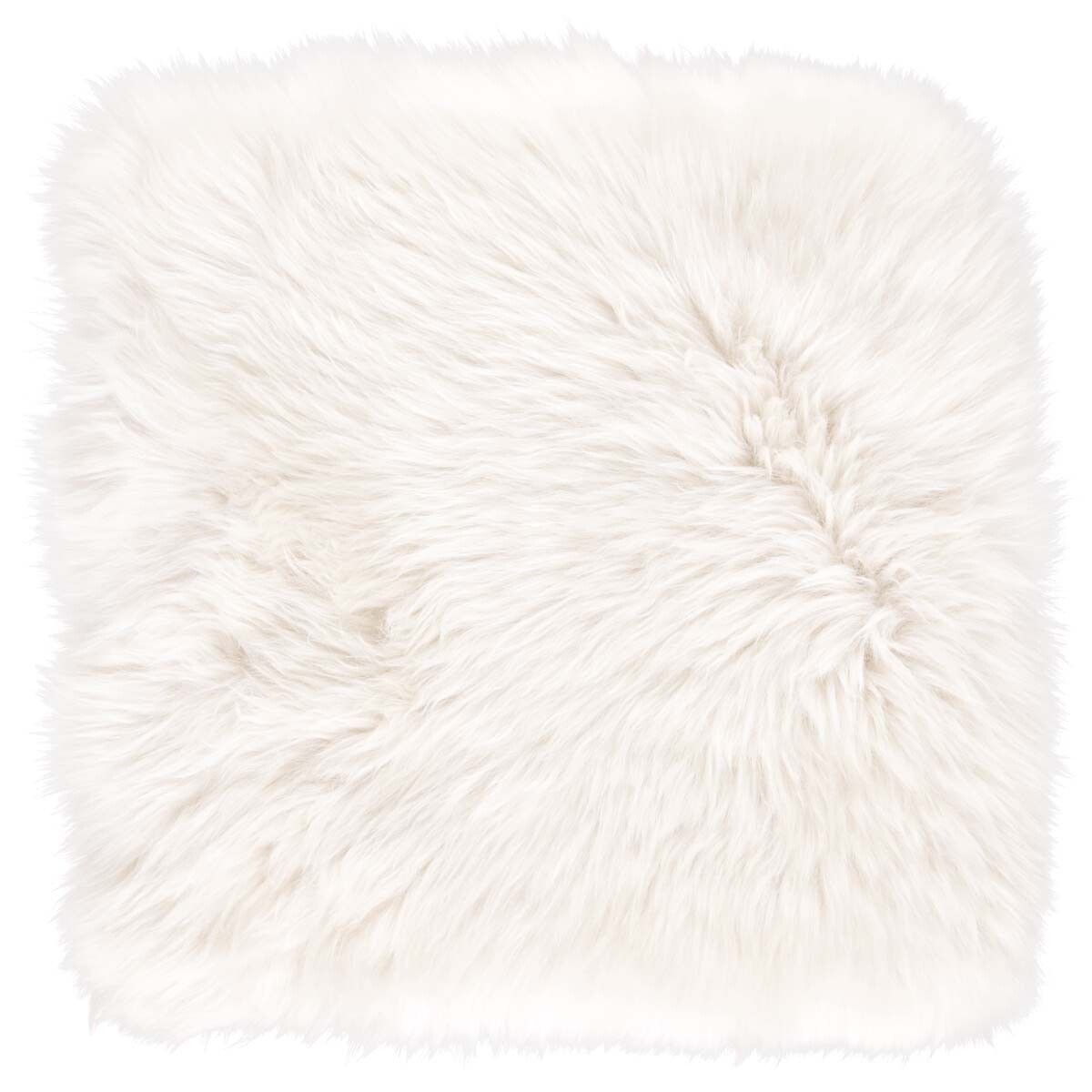 Lammfell Stuhlauflage | Langhaar | Neuseeland | 37x37 cm Sitzkissen | Sheepskinhouse.ch
