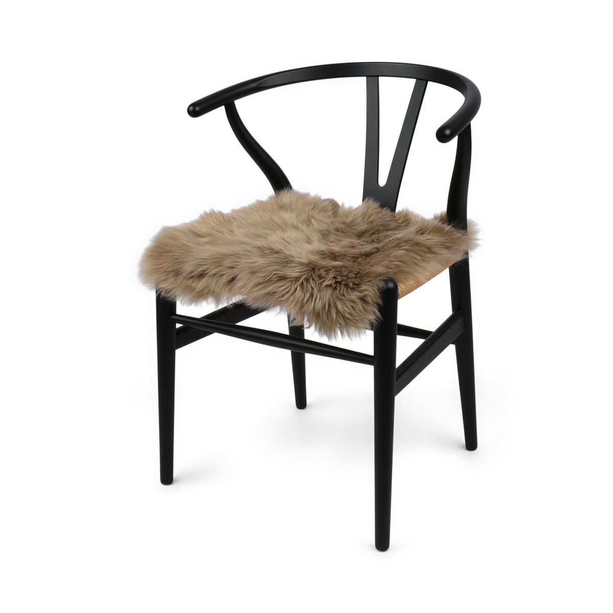 Stuhlauflage | Langhaar | Neuseeland | 40x40 cm Sitzkissen | Sheepskinhouse.ch