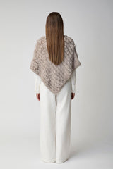 Molly Poncho | Kaninchen Schwarz