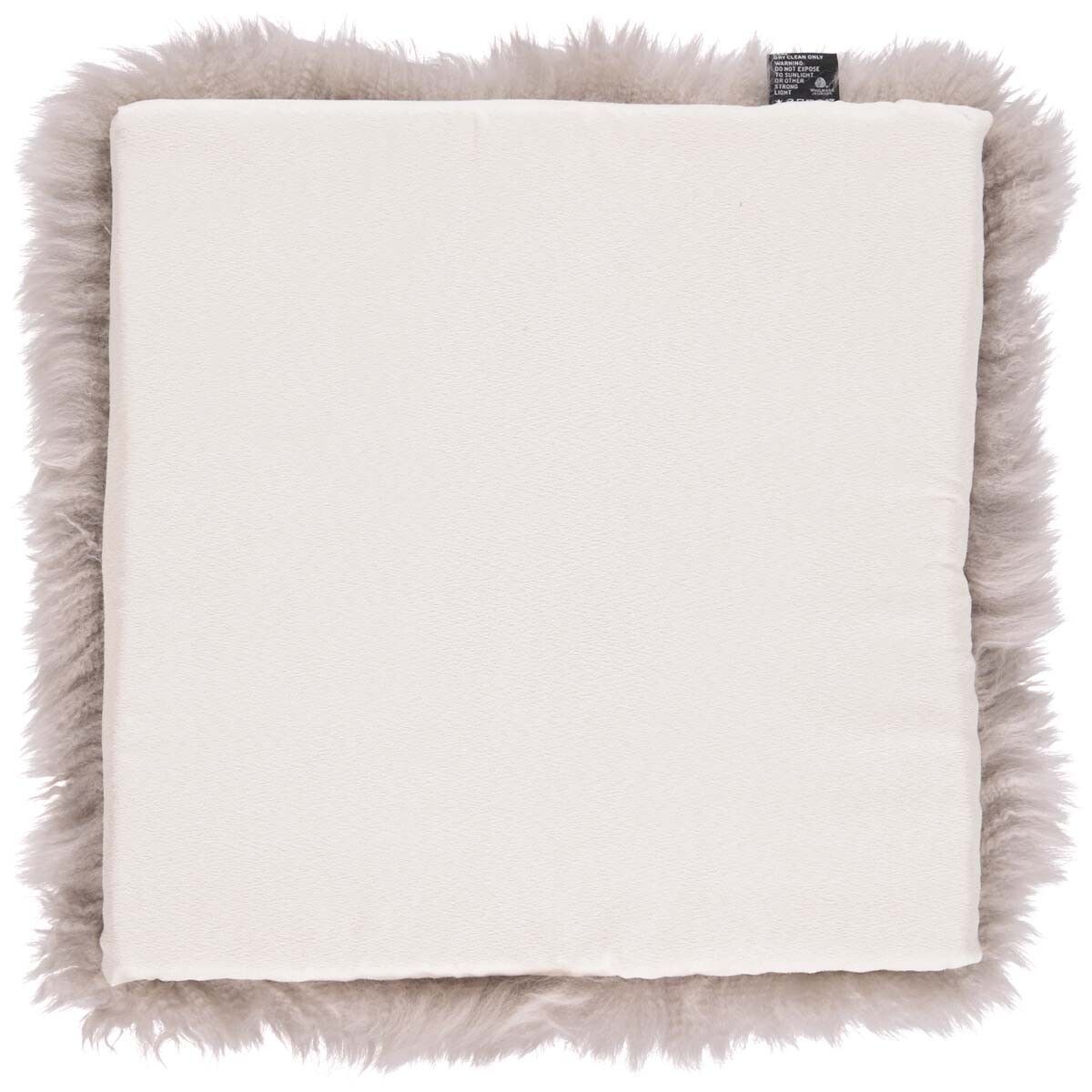 Lammfell Stuhlauflage | Langhaar | Neuseeland | 37x37 cm Sitzkissen | Sheepskinhouse.ch