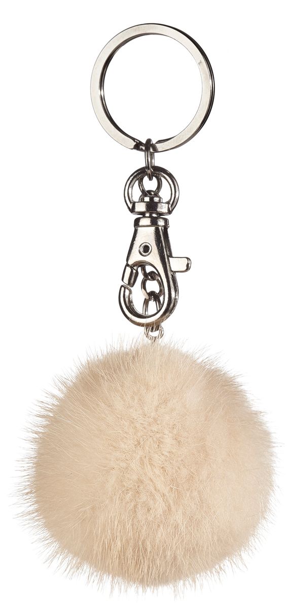 Pompon Schlüsselanhänger | Nerz Modeaccessoire | Sheepskinhouse.ch