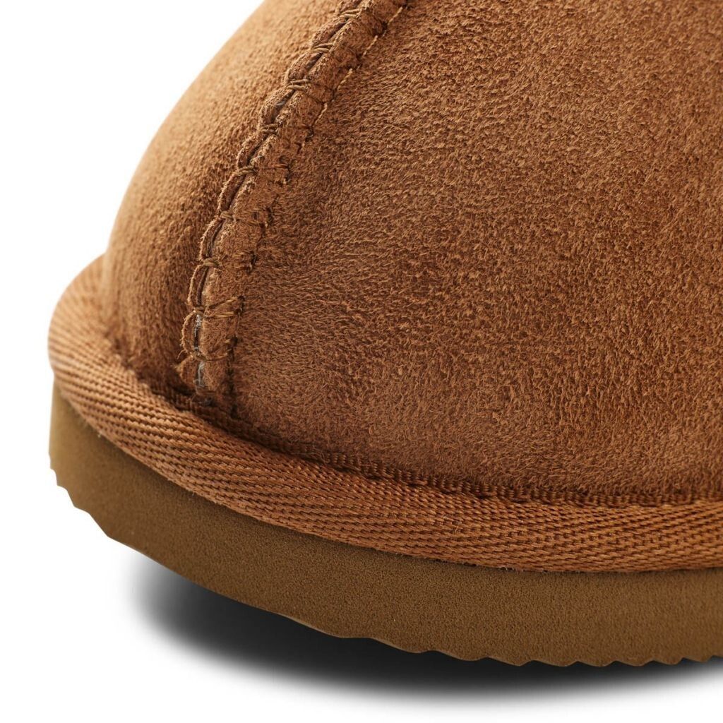 Nordic Curly Slippers | Lammfell Kastanie
