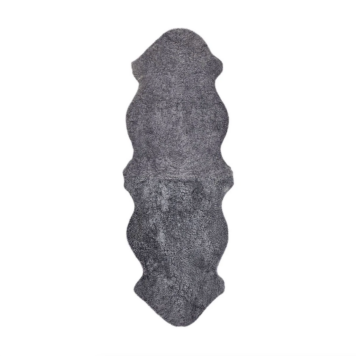 Merino Doppelt Hellgrau | Langhaar | 180x60