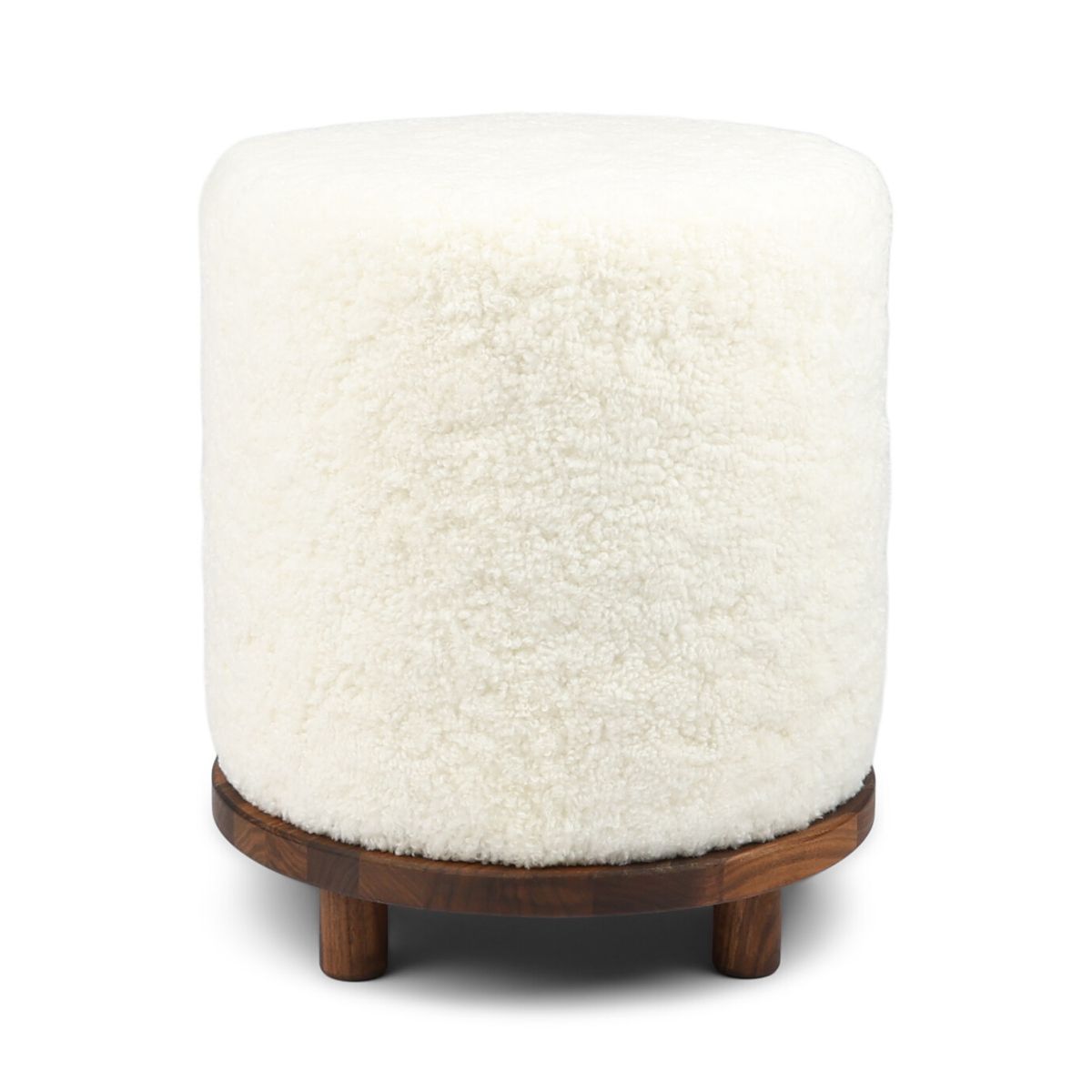 Simon Pouf | Kurzhaar | Neuseeland | D46x52 cm Poufs | Sheepskinhouse.ch