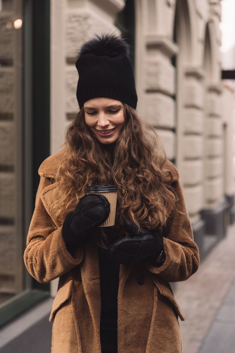 Kaia Fäustlinge | Lammfell | Handschuhe für Damen