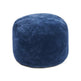 Lammfellpouf | Neuseeland | Mokassin | D55x46 cm Marineblau (Dunkel)