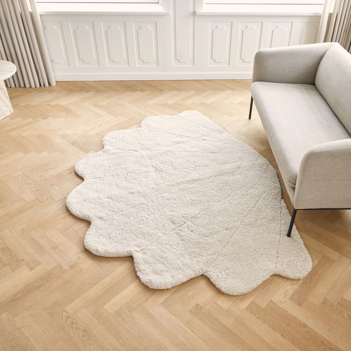 Shell Lammfell Designerteppich | Kurzhaar | Neuseeland | 210x150 cm Teppiche | Sheepskinhouse.ch