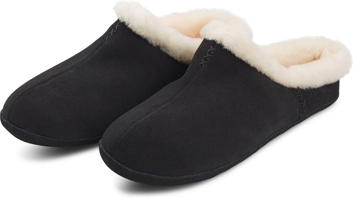 Hausschuh mit Absatz | Neuseeland | Größe 35-41 Fellschuhe | Sheepskinhouse.ch