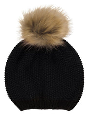 Stella Mütze | Wolle, Waschbär Modeaccessoire | Sheepskinhouse.ch