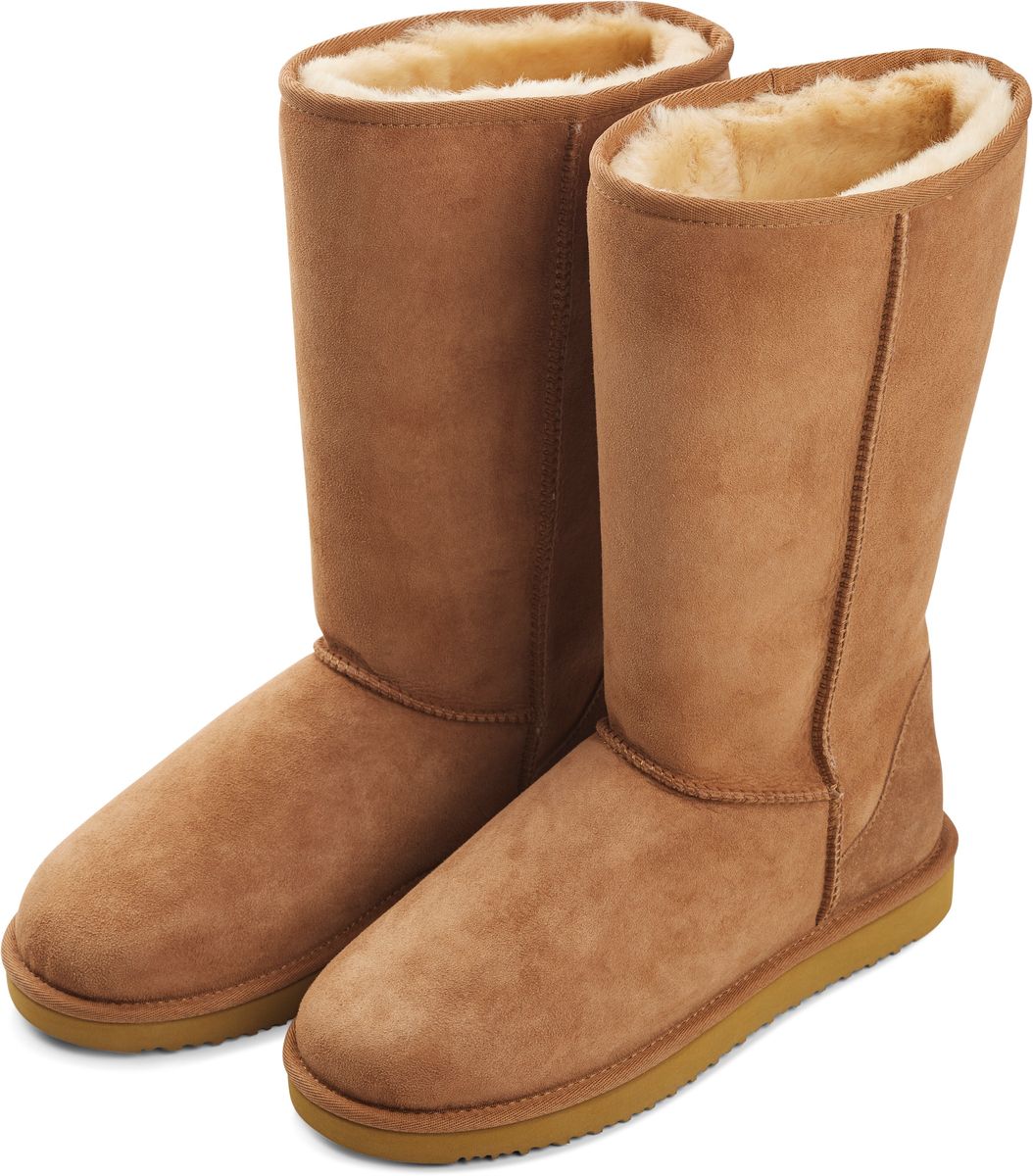 Lammfell Stiefel Premium | Neuseeland | Größe 35-41 Kastanie