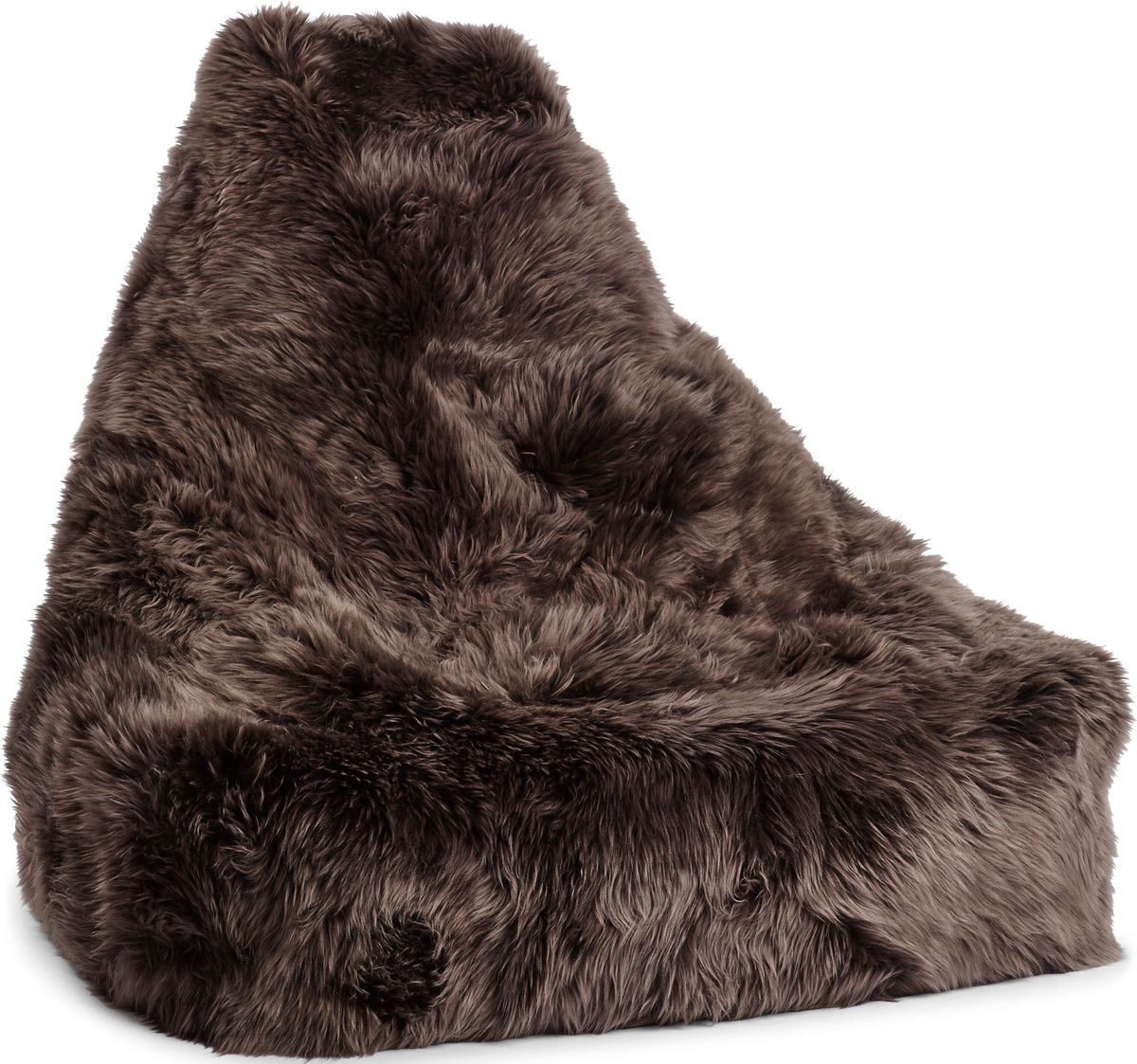 Lammfell Sitzsackstuhl Premium | Langhaar | Neuseeland | 100x100x80 cm Sitzsäcke | Sheepskinhouse.ch
