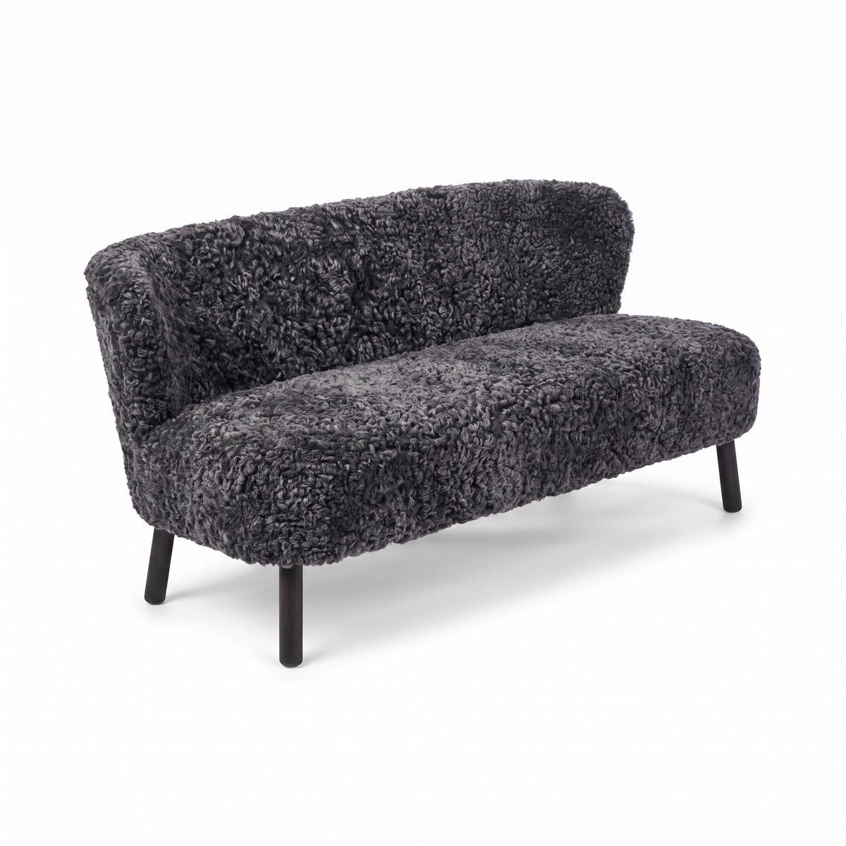 Emanuel Sofa | Zweisitzer | Design Möbel Anthrazit