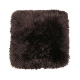 Stuhlauflage | Langhaar | Neuseeland | 40x40 cm Schokolade