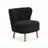 Emil Loungesessel | Premium Lammfell | Kurzhaar Schwarz