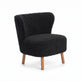 Emil Loungesessel | Premium Lammfell | Kurzhaar Schwarz