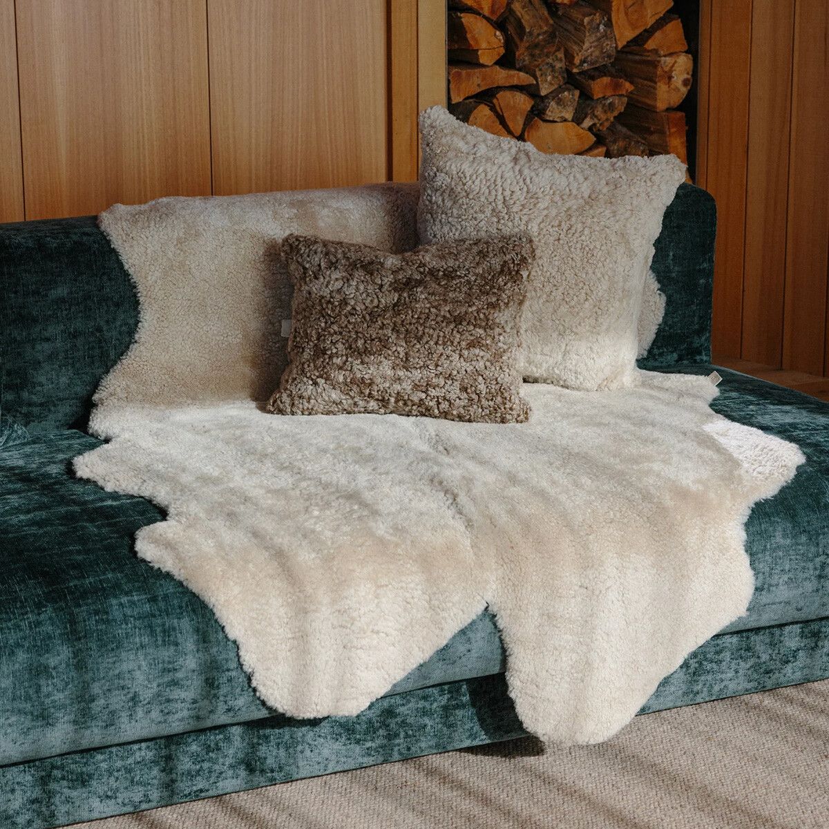 Merino Vierfach Lammfell | Kurzhaar | Neuseeland | 180x110 cm Beige