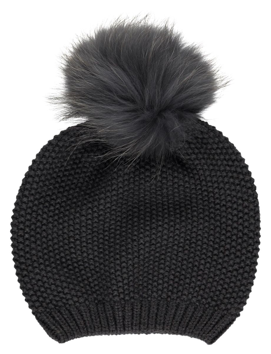 Stella Mütze | Wolle, Waschbär Modeaccessoire | Sheepskinhouse.ch