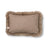 Lammfellkissen | Langhaar | Neuseeland | 100% Wolle | 34x52 cm Beige/Taupe