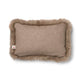 Lammfellkissen | Langhaar | Neuseeland | 100% Wolle | 52x52 cm | 34x52 cm Beige/Taupe