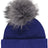 Mathilde Beanie | Wolle, Waschbär Blau/Blaugrau