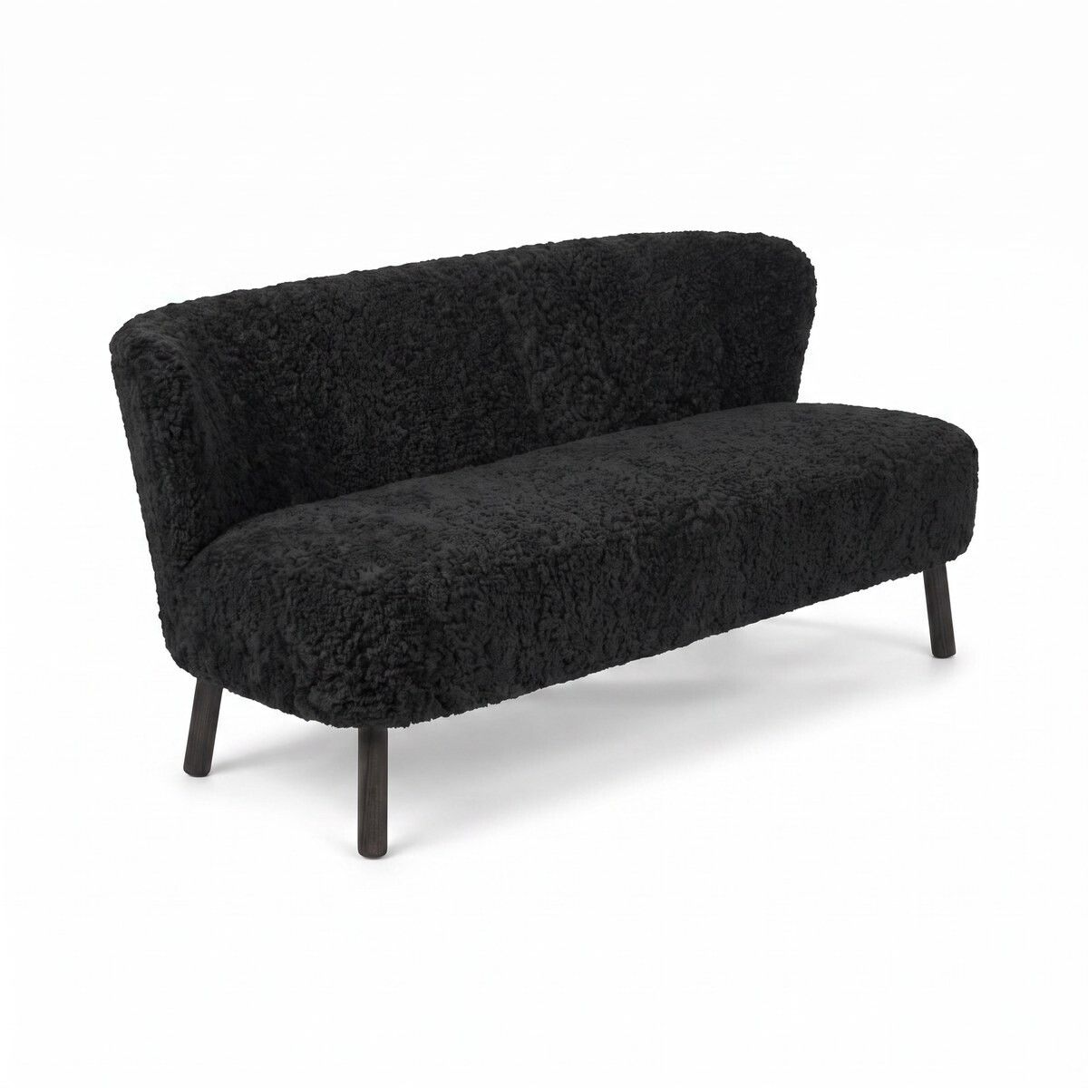 Emanuel Sofa | Zweisitzer | Design Möbel Schwarz