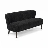 Emanuel Sofa | Zweisitzer | Design Möbel Schwarz