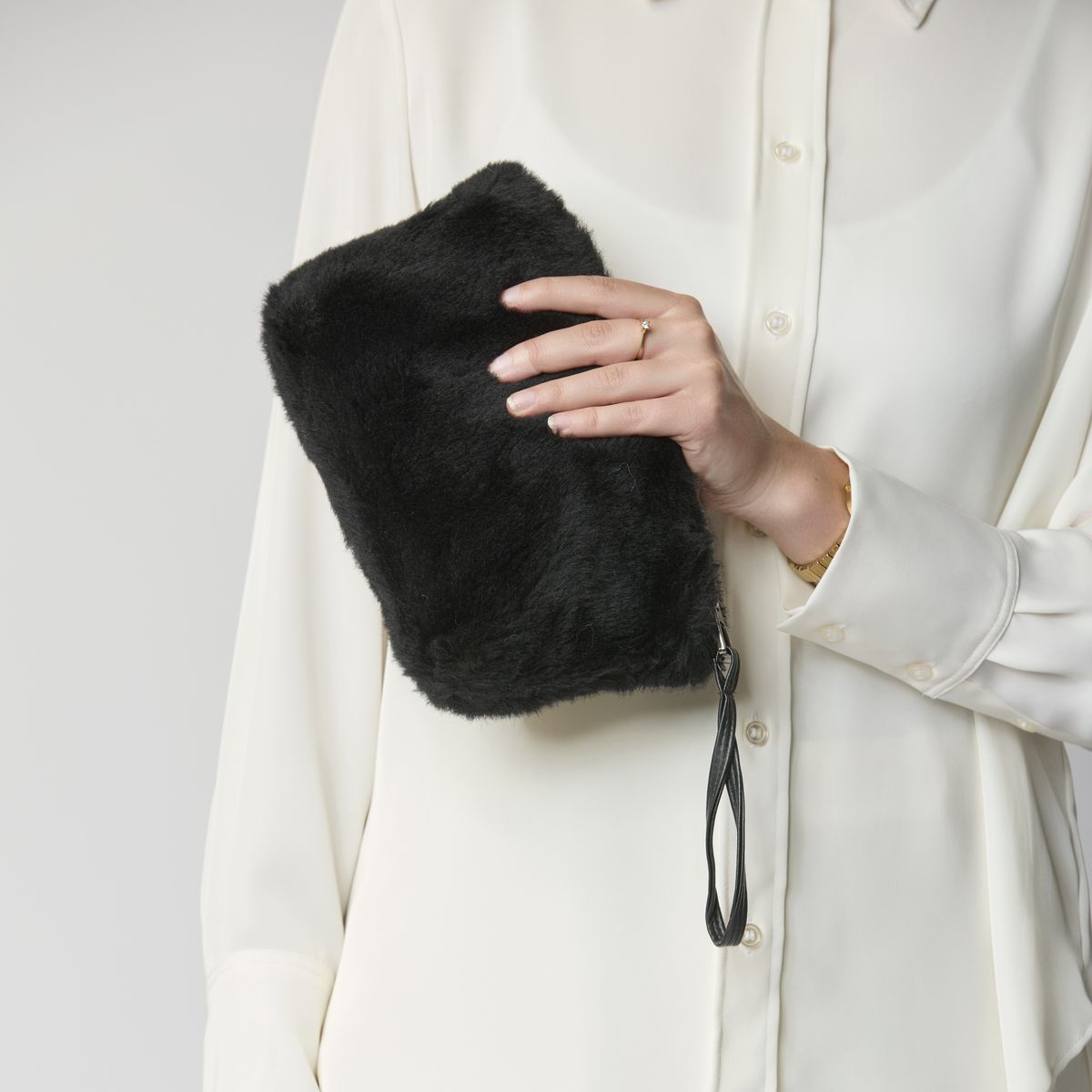 Nelly Clutch | Neuseeland | Lammwolle Beige