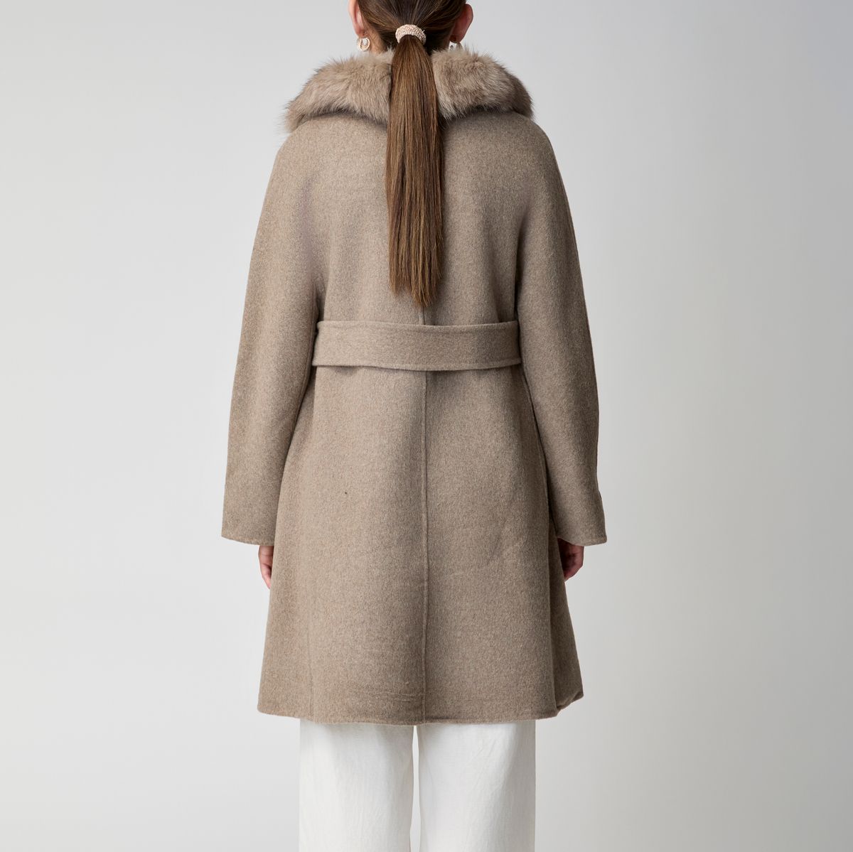 Lucia Mantel | Wolle, Fuchs Beige