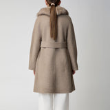 Lucia Mantel | Wolle, Fuchs Pink