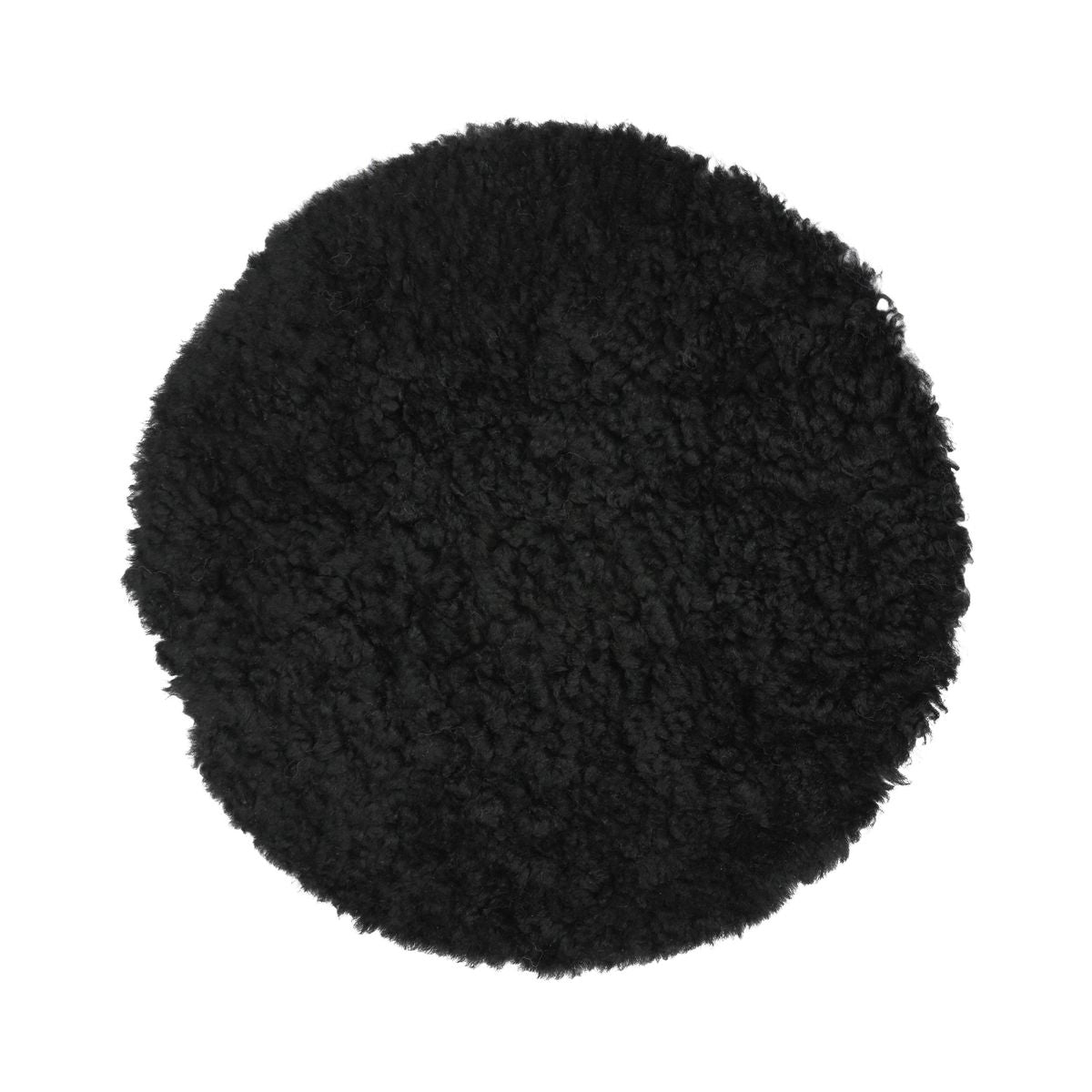 Stuhlauflage | Kurzhaar | Neuseeland | D34 cm Schwarz