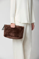 Maxi Havanna Clutch | Neuseeland | Lammwolle Kaffeebohne