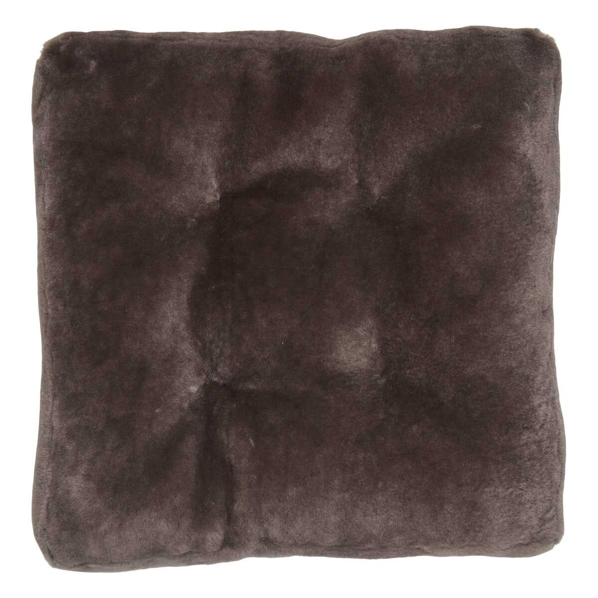Lammfellkissen | Neuseeland | Mokassin | 45x45 cm Sitzkissen | Sheepskinhouse.ch