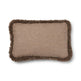 Wollkissen | 100% Wolle | Fellborte | 52x52 cm | 34x52 cm Beige/Taupe