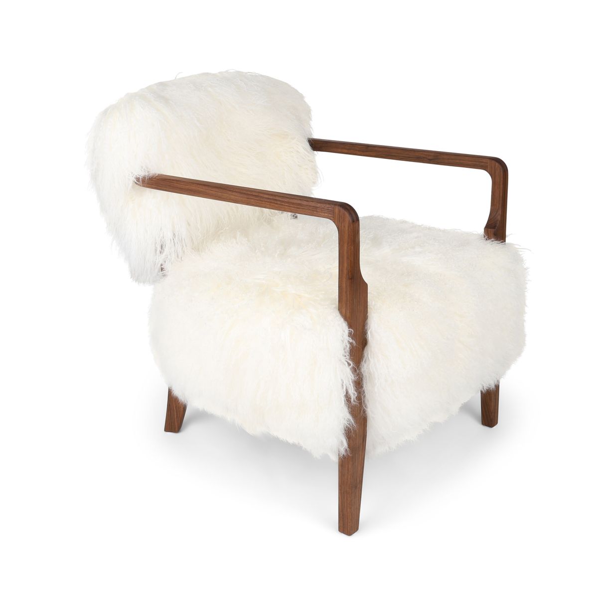 Lina Loungesessel | Premium Lammfell | Designmöbel