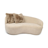 Fellkissenbezug | Langhaar | Neuseeland | 50,5x50,5 cm Taupe