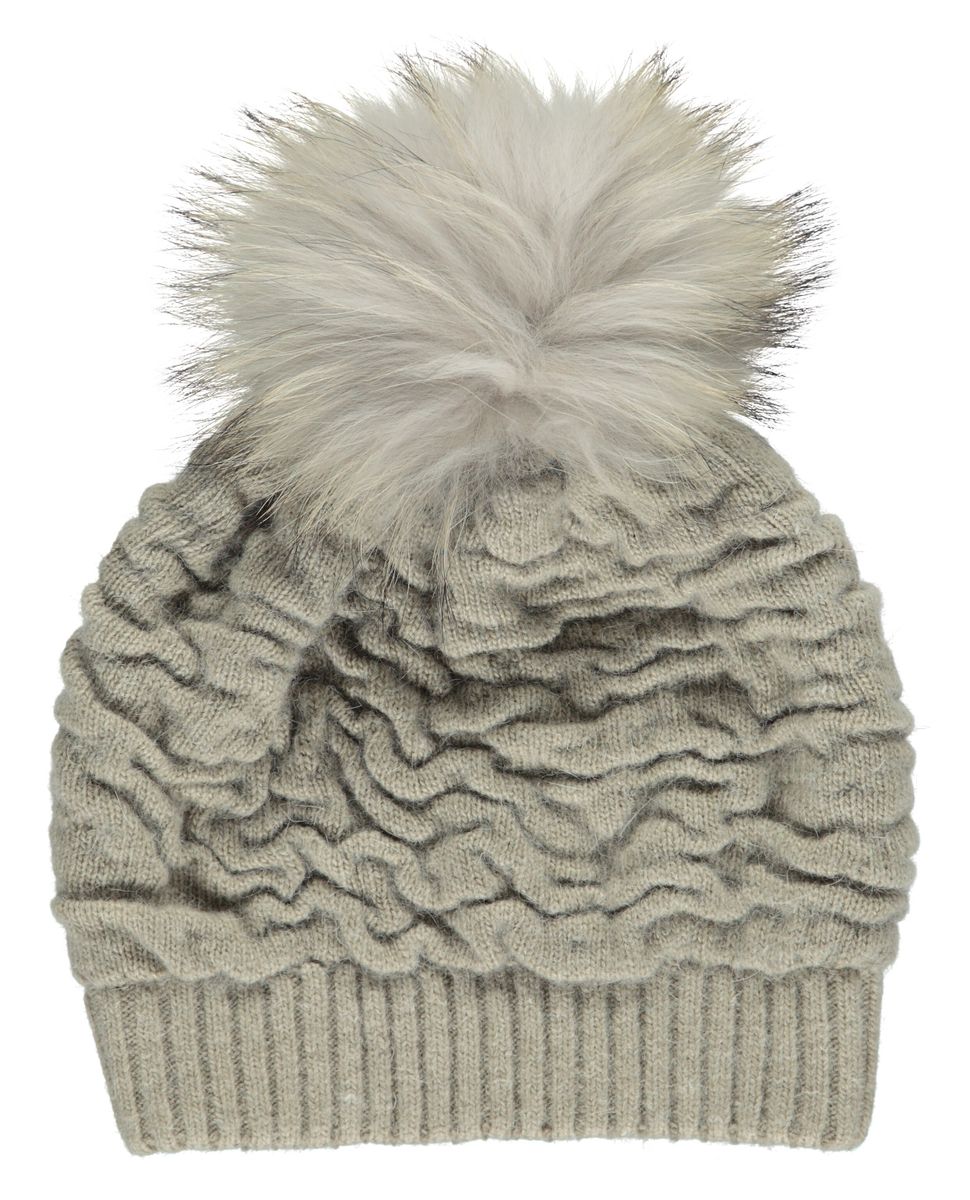 Sidse Mütze | Wolle, Waschbär Modeaccessoire | Sheepskinhouse.ch