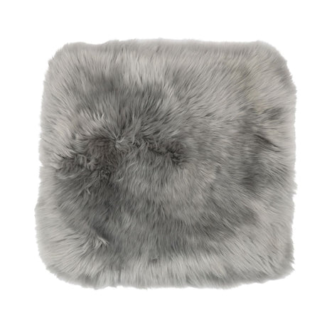 Fellkissenbezug | Langhaar | Neuseeland | 40x40 cm Hellgrau