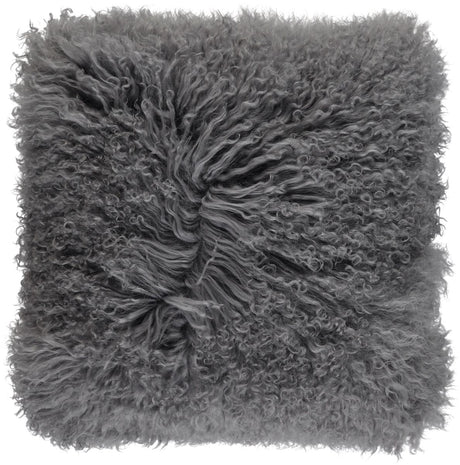 Lammfellkissen Premium | Tibet | Doppelseitig | 40x40 cm 56x56 cm Stahl